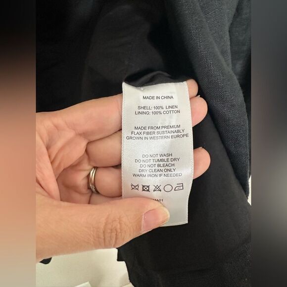 Quince 100% European Linen Structured Blazer Sz S - Picture 6 of 9